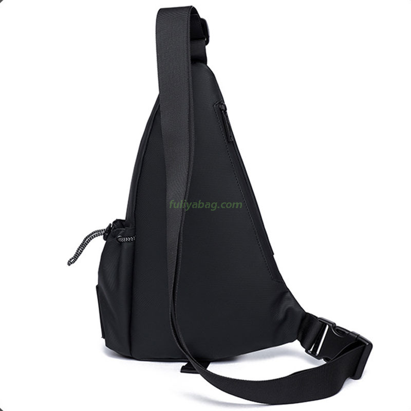 Fashion Waterproof PU Casual Daypack Sport Shoulder Single Crossbody Bag Men’s Chest Bag for Travel Running Bicycle