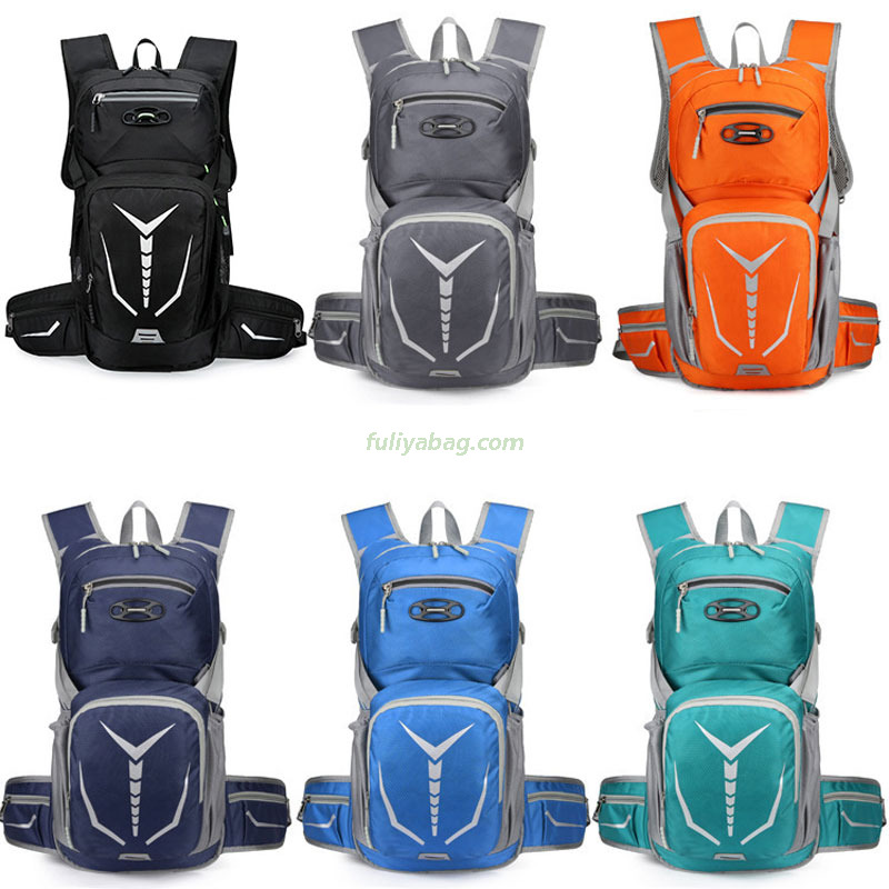 Custom Fashion Zipper Lightweight Outdoor Waterproof Backpack for Sports Hiking Camping Climbing Cycling Mountaineering