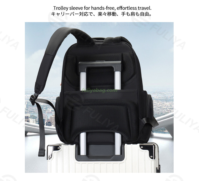 Custom Mens Daily Use Multifunctional Waterproof Softback Large Capacity Carry-on S Business Travel Laptop Backpack